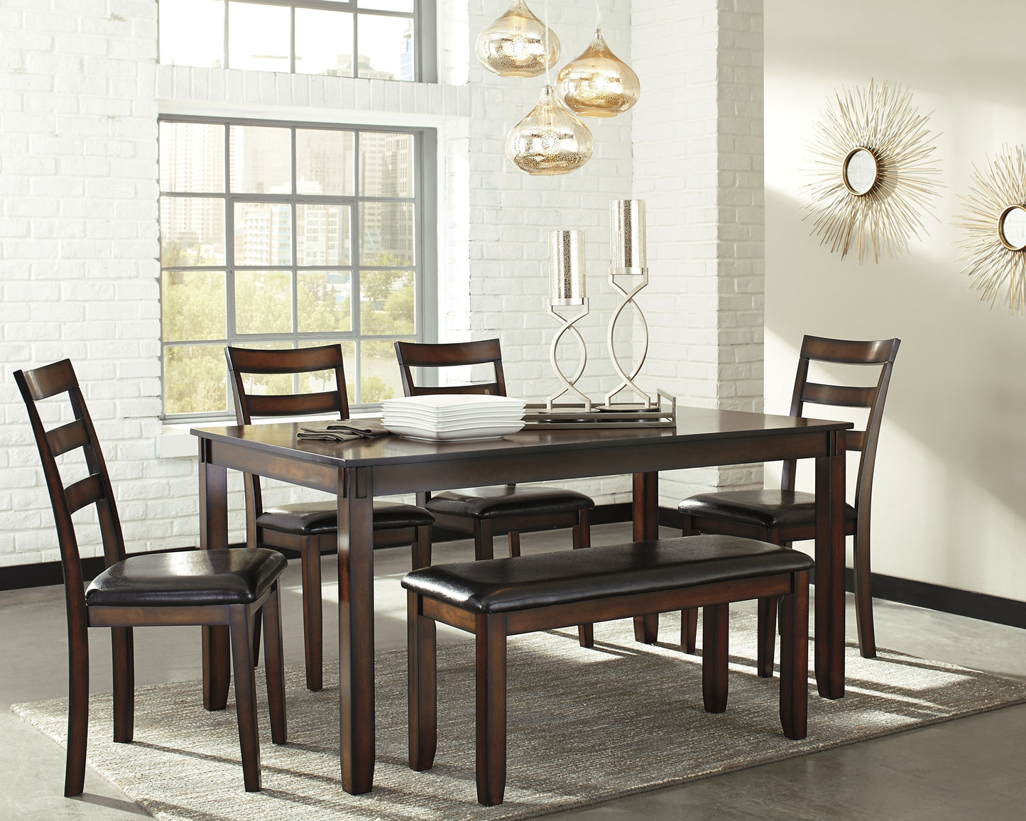 Coviar Dining Room Table Set (6/CN)