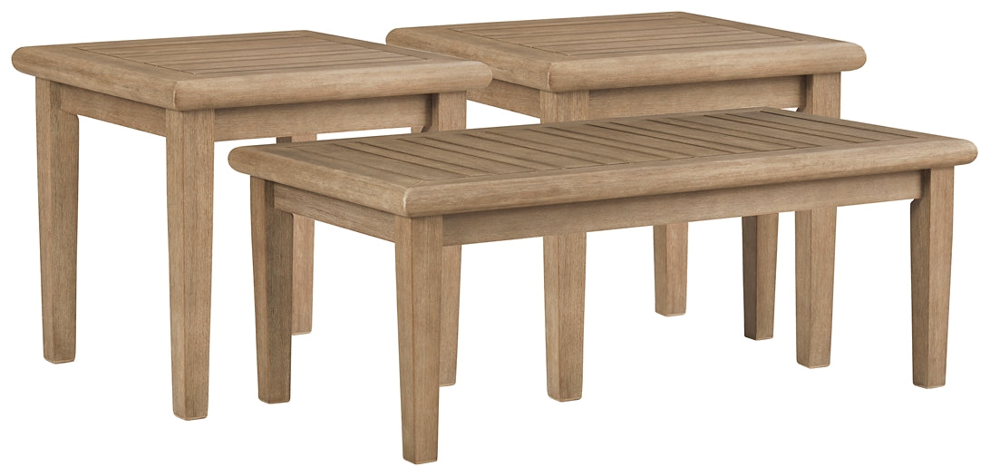 Ashley Express - Gerianne Outdoor Coffee Table with 2 End Tables