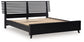 Danziar Queen Panel Bed with Mirrored Dresser and 2 Nightstands