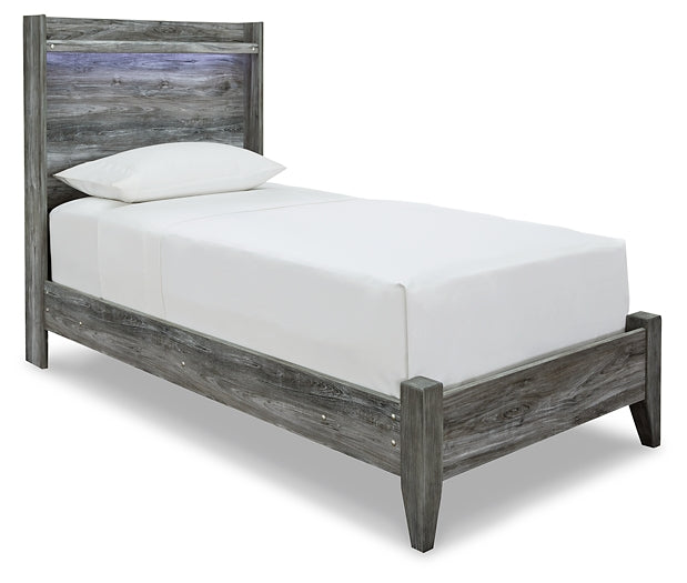 Baystorm Twin Panel Bed with Dresser and Nightstand