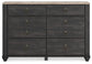 Nanforth Queen Panel Bed with Dresser and Nightstand