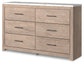 Senniberg King Panel Bed with Dresser and 2 Nightstands