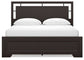 Covetown California King Panel Bed with Dresser and Nightstand