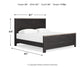 Nanforth King Panel Bed with Dresser