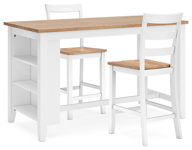 Ashley Express - Gesthaven Counter Height Dining Table and 2 Barstools