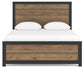 Vertani Queen Panel Bed with Mirrored Dresser, Chest and 2 Nightstands