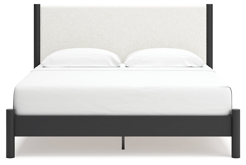 Ashley Express - Cadmori King Upholstered Panel Bed with 2 Nightstands