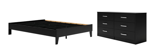 Ashley Express - Finch Queen Platform Bed with Dresser