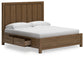 Cabalynn California King Panel Bed with Dresser and Nightstand