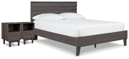 Ashley Express - Brymont Queen Platform Bed with 2 Nightstands