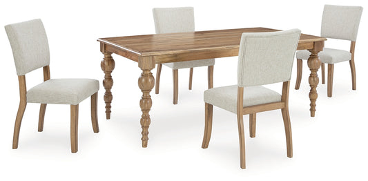 Rybergston Dining Table and 4 Chairs