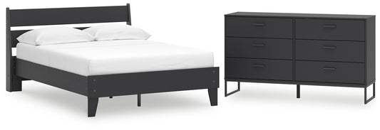 Ashley Express - Socalle Full Panel Platform Bed with Dresser