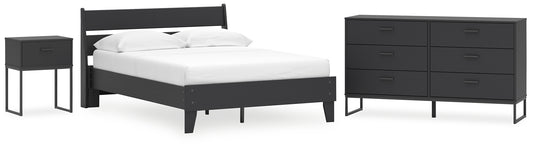 Ashley Express - Socalle Full Panel Platform Bed with Dresser and Nightstand