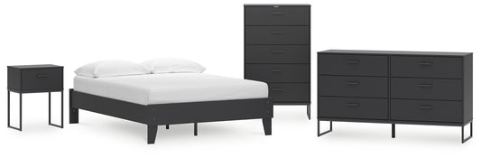 Ashley Express - Socalle Full Platform Bed with Dresser and Nightstand