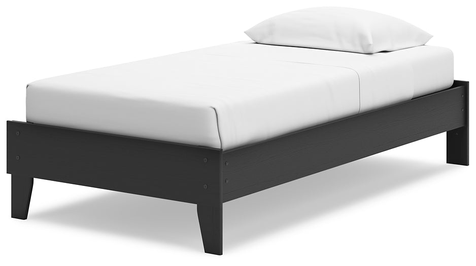 Ashley Express - Socalle Twin Platform Bed with Nightstand