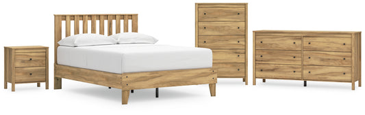 Ashley Express - Bermacy Full Platform Panel Bed with Dresser, Chest and Nightstand