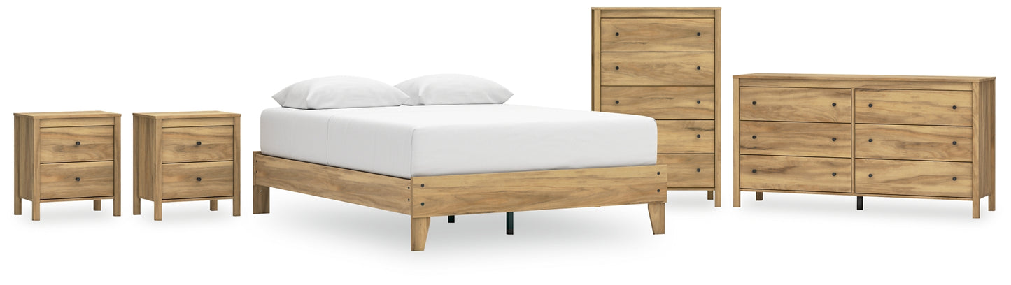 Ashley Express - Bermacy Queen Platform Bed with Dresser, Chest and 2 Nightstands