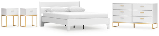 Ashley Express - Socalle Queen Panel Platform Bed with Dresser and 2 Nightstands