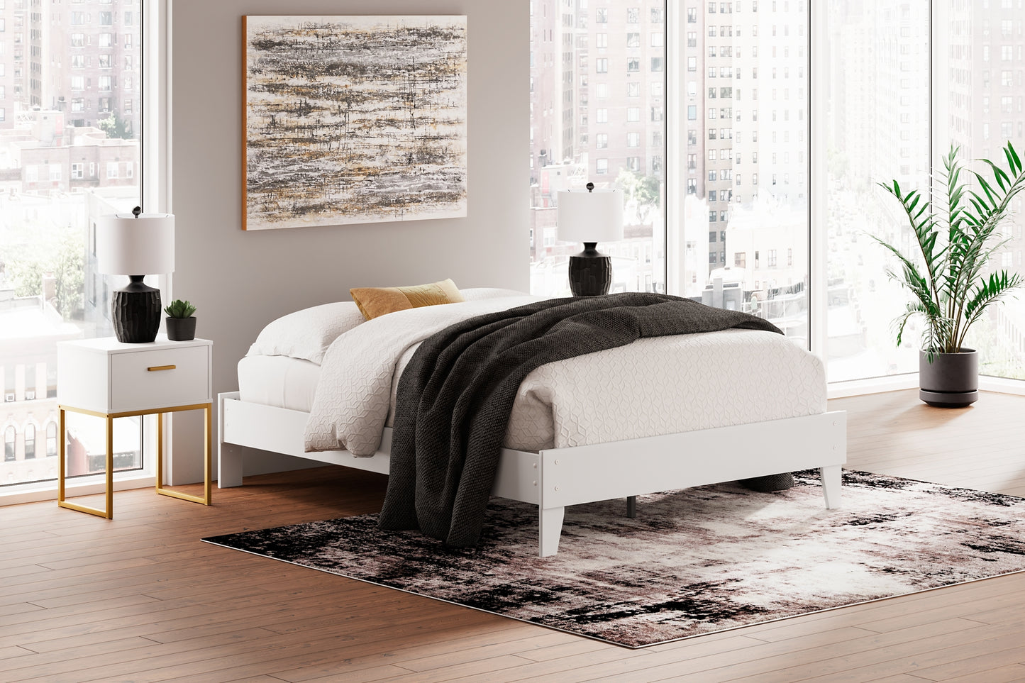 Ashley Express - Socalle Queen Platform Bed with Dresser