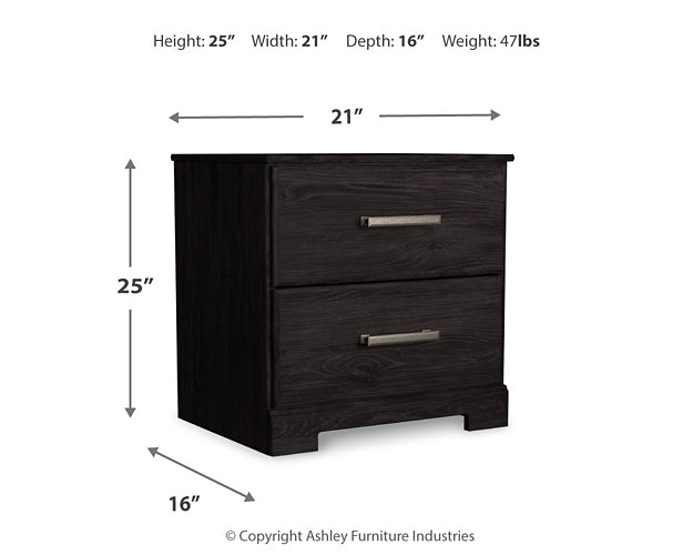 Ashley Express - Belachime Twin Panel Bed with Nightstand