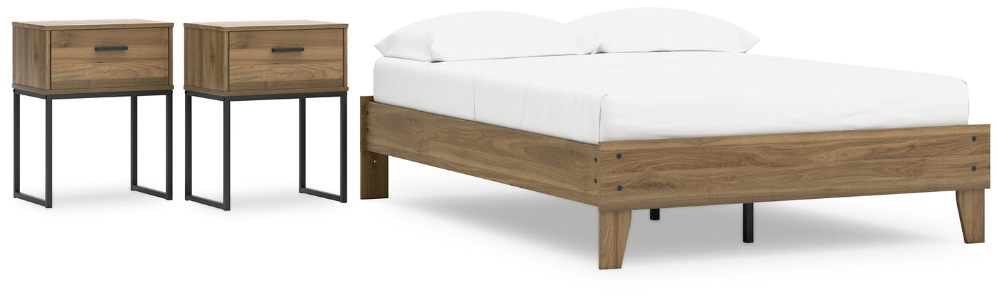 Ashley Express - Deanlow Full Platform Bed with 2 Nightstands