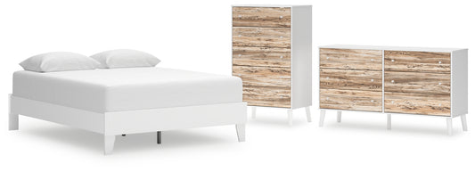 Ashley Express - Piperton Queen Platform Bed with Dresser and Chest