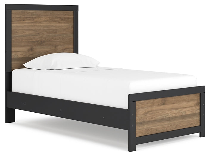 Vertani Twin Panel Bed with Dresser