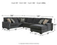 Tracling 3-Piece Sectional with Chaise