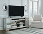 Flamory LG TV Stand w/Fireplace Option