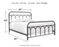 Ashley Express - Nashburg Queen Metal Bed with Mattress