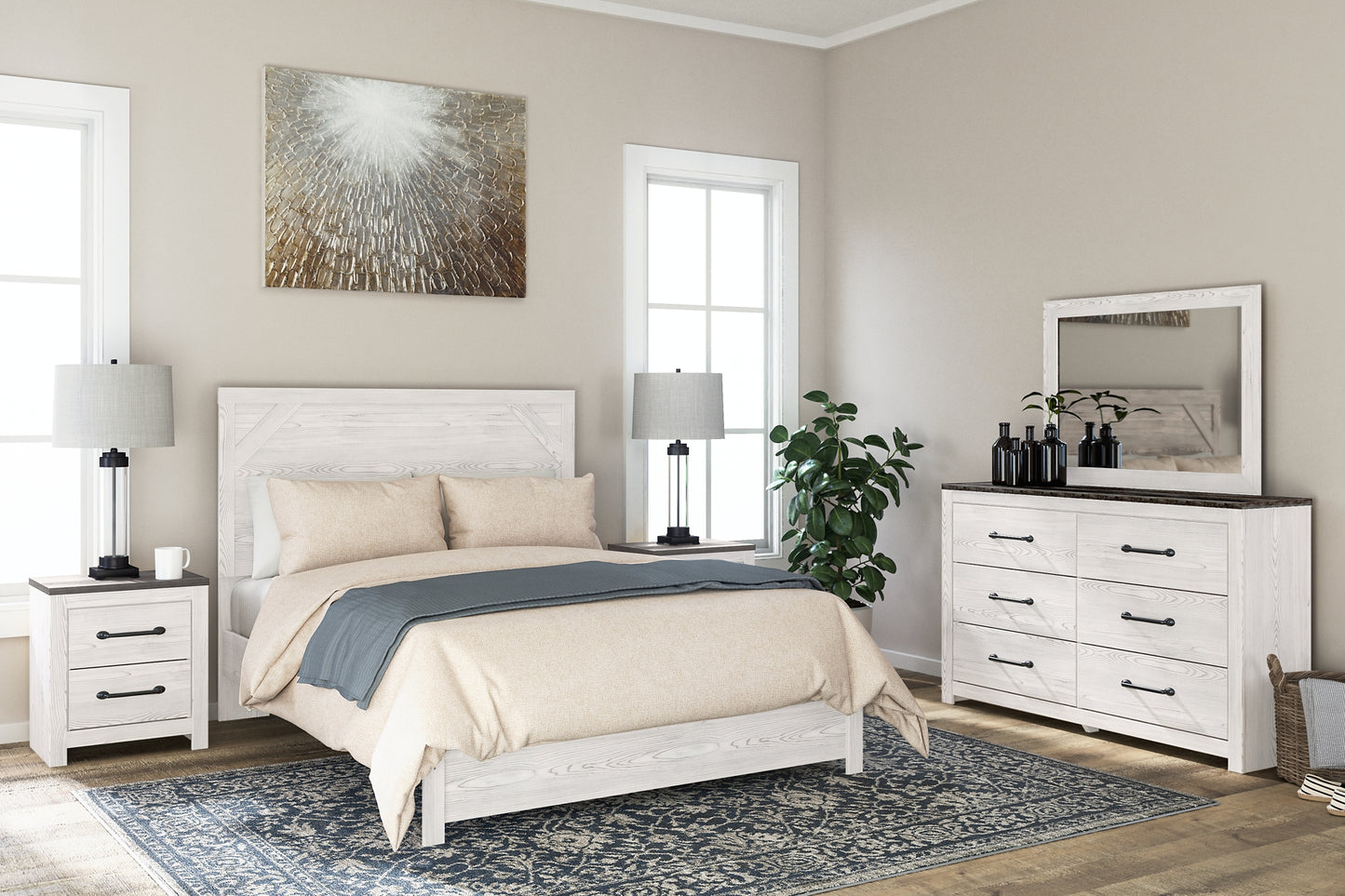 Gerridan Queen Panel Bed with Dresser