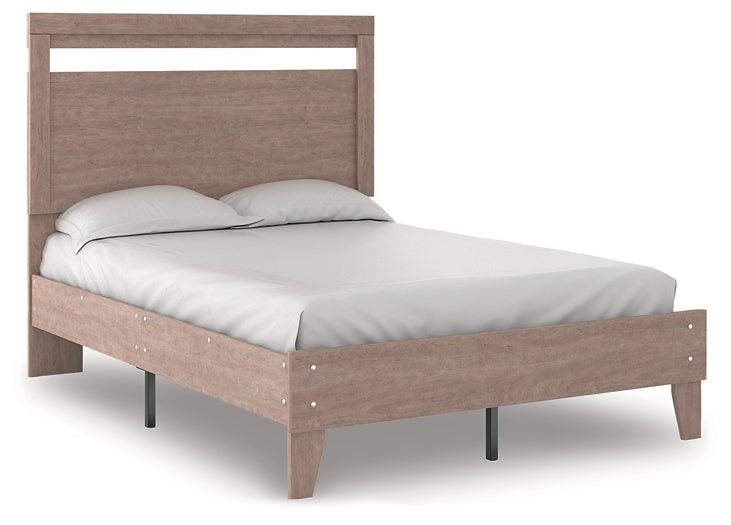 Ashley Express - Flannia Full Panel Platform Bed with 2 Nightstands