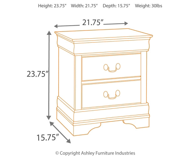 Ashley Express - Alisdair Twin Sleigh Bed with 2 Nightstands