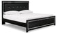 Kaydell King Upholstered Panel Bed with Dresser