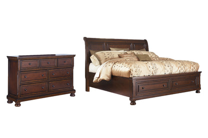 Porter  Sleigh Bed With Dresser