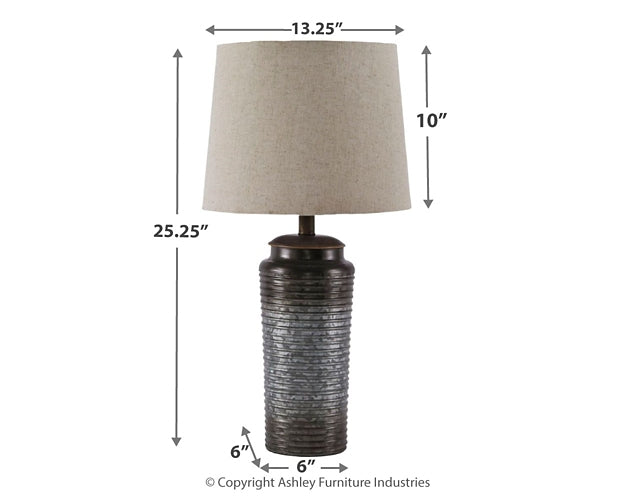 Ashley Express - Norbert Metal Table Lamp (2/CN)