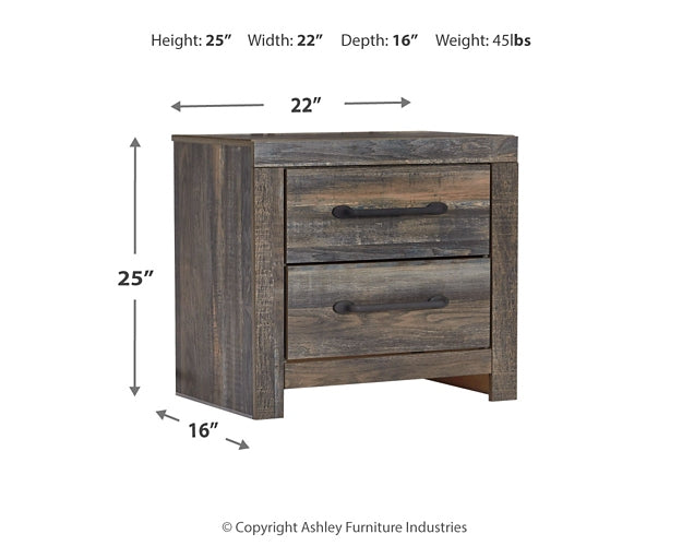 Drystan King Bookcase Bed with 2 Nightstands