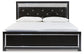 Kaydell King Upholstered Panel Platform Bed with Dresser