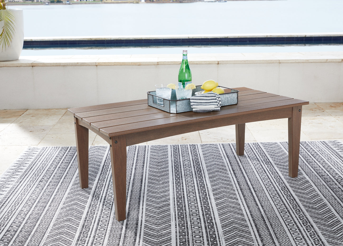 Ashley Express - Emmeline Outdoor Coffee Table with 2 End Tables