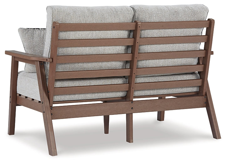 Ashley Express - Emmeline Outdoor Loveseat with Coffee Table