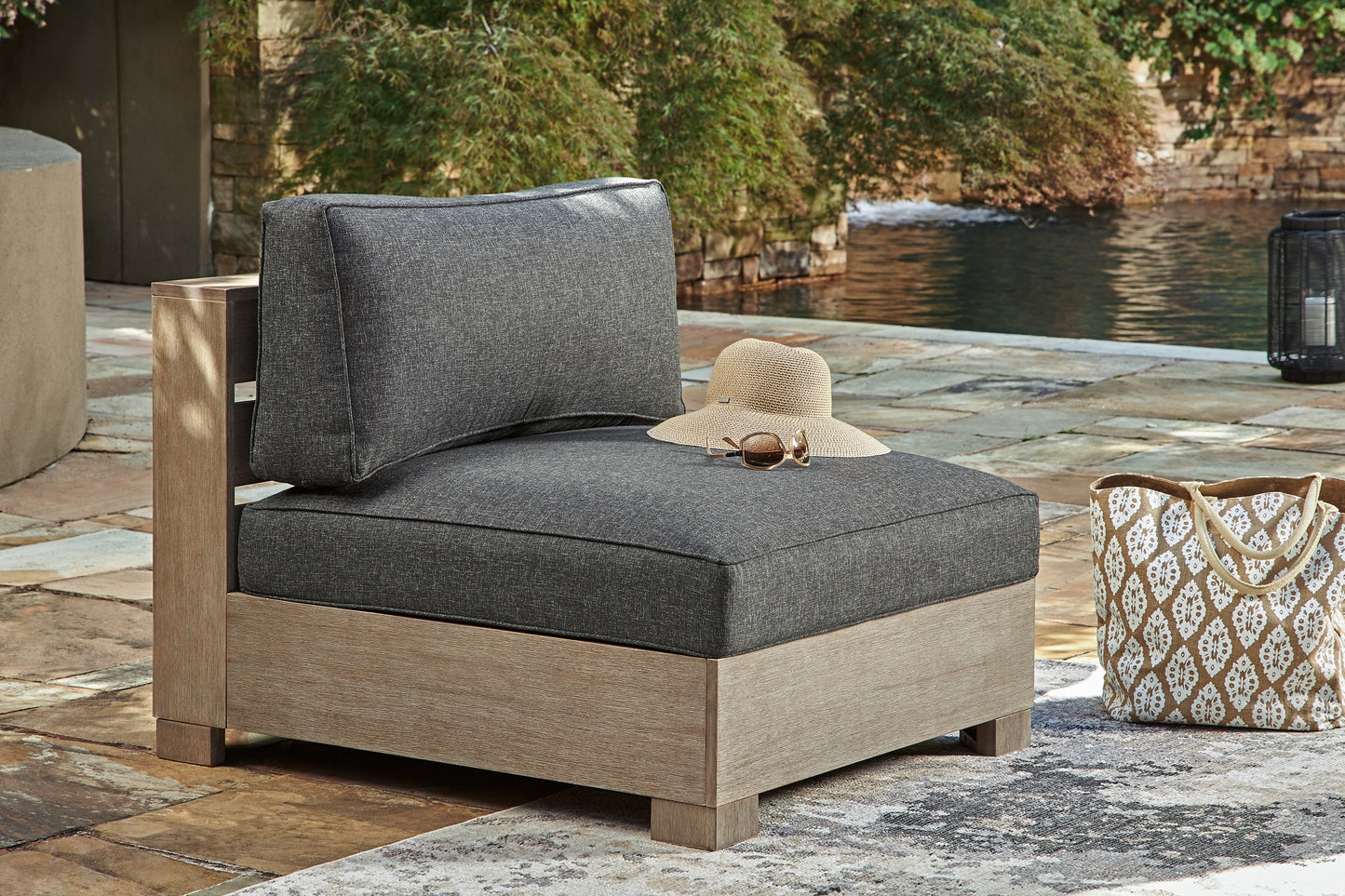 Citrine Park 4-Piece Outdoor Sectional with Ottoman