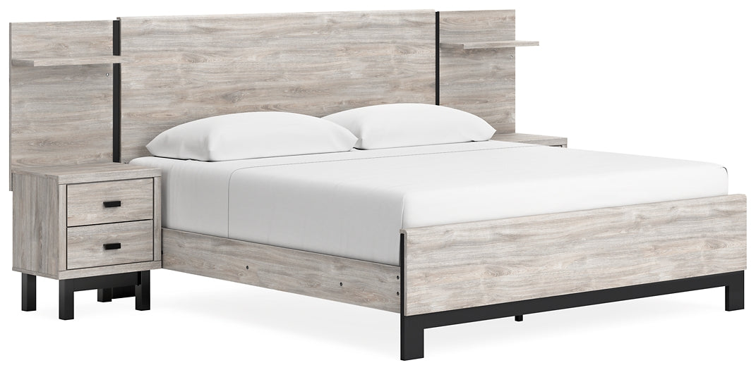 Vessalli King Panel Bed with Dresser