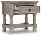 Harrastone King Panel Bed with Mirrored Dresser, Chest and Nightstand