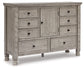 Harrastone California King Panel Bed with Dresser