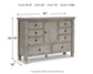 Harrastone California King Panel Bed with Dresser